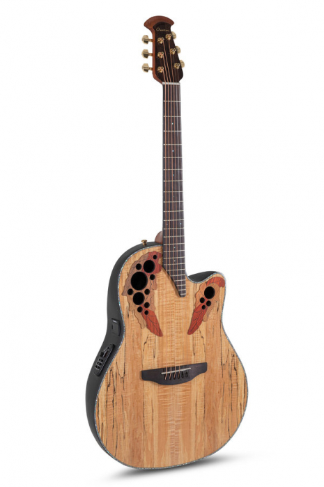 Ovation CE44P-SM Celebrity Elite Plus Mid Cutaway Natural Spalted Maple Gitara elektroakustyczna