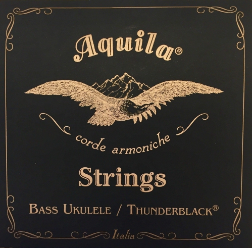Aquila Thunderblack Bass struny do ukulele, BEADG, 23 Scale