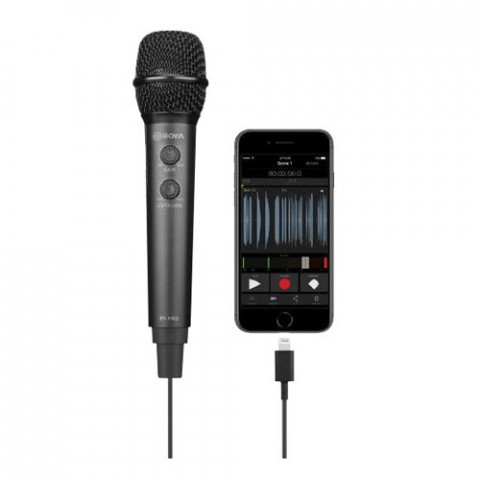 BOYA BY-HM2 Mikrofon dorczny do uytku ze smartfonami z systemem iOS lub Android oraz komputerami PC oraz MAC