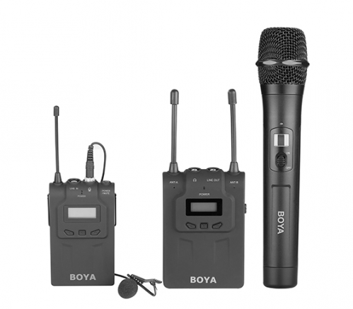BOYA BY-WM8 Pro-K4 podwjny zestaw bezprzewodowy z mikrofonem dorcznym i lavalier