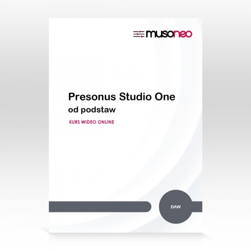 Musoneo Presonus Studio One od podstaw- kurs video PL, wersja elektroniczna
