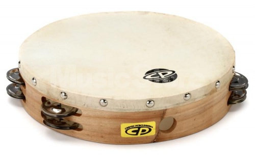 Latin Percussion Tamburyn CP  Wood 10′′, dwa rzdy