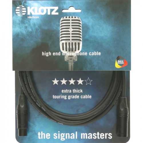 Klotz M2K1FM 0300 przewd mikrofonowy XLR-F - XLR-M 3m, zcza Klotz