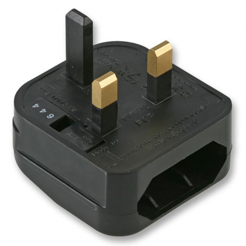Adam Hall Cables KSF CP - Adapter Euro/UK czarny 5 A