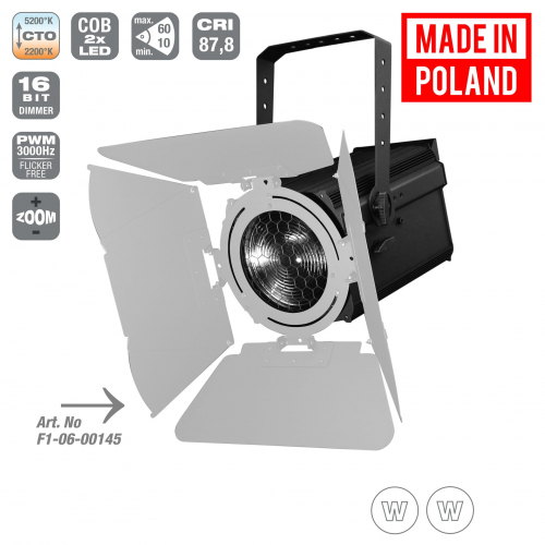 Flash Pro LED Fresnel Lantern ZOOM Mk2 250W CWWW - reflektor teatralny