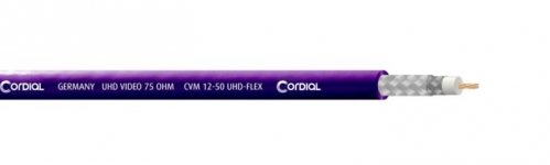 Cordial CVM 12-50 UHD-FLEX-PURPLE przewd koncentryczny 3G elastyczny