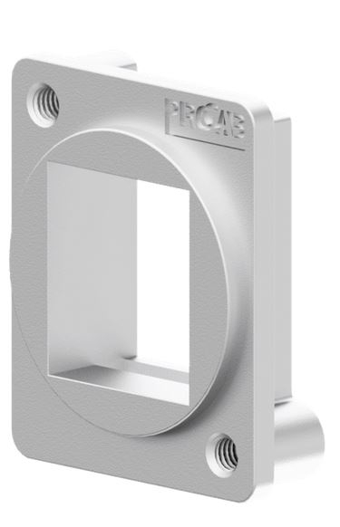 Procab VDK10/S adapter d-shape - keystone srebrny
