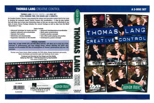 Meinl DVD2 Thomas Lang Creative Control