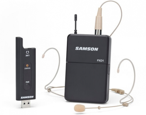 Samson XPD1 estaw bezprzewodowy z mikrofonem nagownym / odbiornik USB, 2.4GHz
