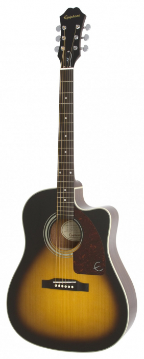Epiphone J15 EC Deluxe Vintage Sunburst gitara elektroakustyczna z futeraem