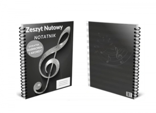 AN Zeszyt do nut/notatnik Akordy + Harmonia,  A4, 100 stron