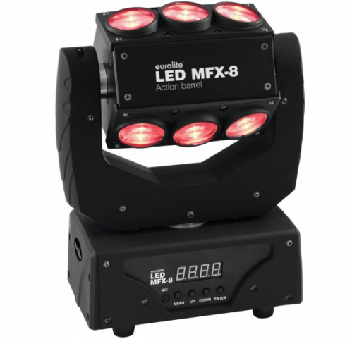 Eurolite LED MFX-8 Action Barrel - efekt wietlny - ruchoma gowa LED Beam / EFX