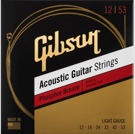 Gibson SAG-PB12 struny do gitary akustycznej Phosphor Bronze 12-53