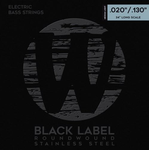 Warwick 40400 ML 6 Black Label Nickel-Plated Steel - struny do gitary basowej szeciostrunowej 20-130