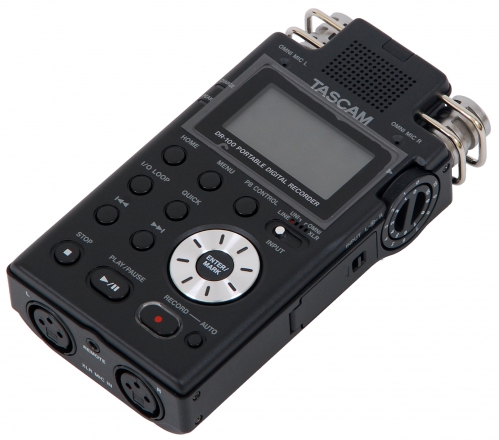 Tascam DR-100 profesjonalny, przenośny system reporterski, zapis na kartach pamięci SD