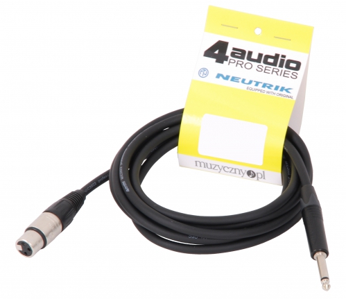 4Audio MIC2022 3m przewd niesymetryczny XLR TS BAG