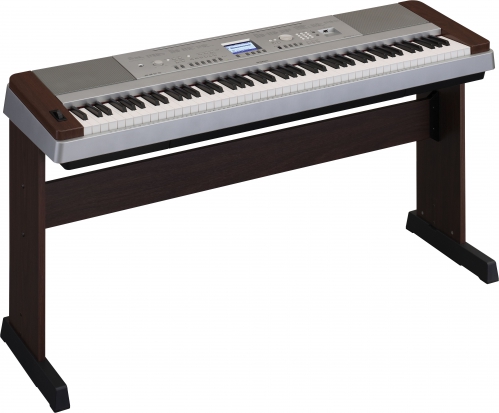 Yamaha DGX 640 W keyboard z waon klawiatur (88 klawiszy), orzech