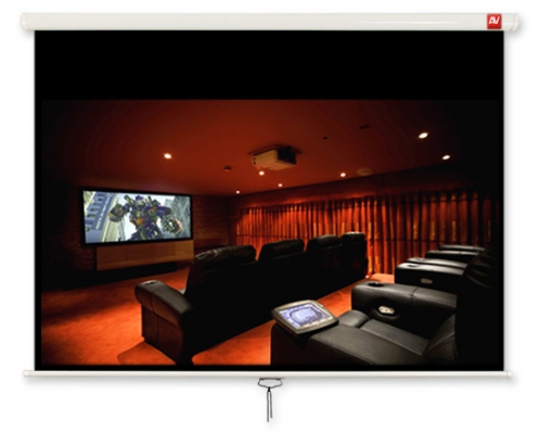 AvTek Cinema 280CW,  ekran ręcznie rozwijany, wymiary cm - 280 x 200, obraz cm - 270 x 152