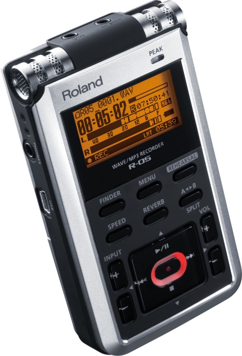 Roland R 05 rejestrator audio 96kHz/24bit na kart SD/SDHC