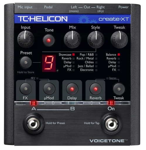 TC Helicon VoiceTone Create XT procesor wokalowy podogowy