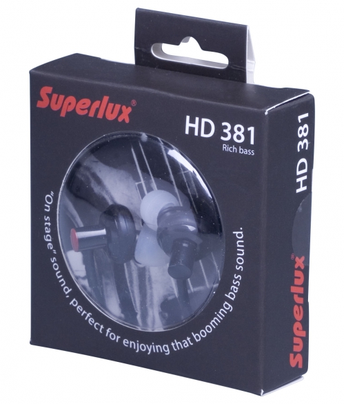 Superlux HD 381 suchawki monitorowe douszne