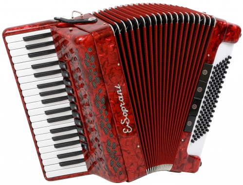 E.Soprani 964 KC  37/4/11 96/4/4 Piccolo akordeon (czerwony)