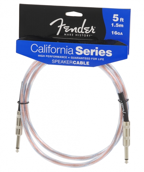 Fender California Clear 5ft kabel gonikowy jack/jack 1,5m
