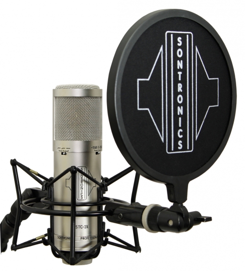 Sontronics STC-3X Pack Silver studyjny mikrofon pojemnociowy z akcesoriami, srebrny