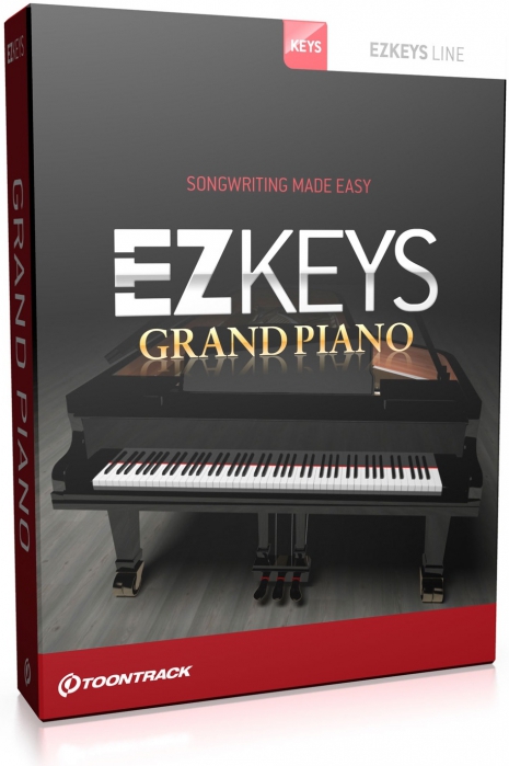 Toontrack EZkeys Grand Piano instrument wirtualny, brzmienie Steinway model D, [Pop/Rock, Soul/RnB, Country, Gospel, Jazz, Blues, Boogie, Funk], wersja 32/ 64-bitowa, dziaa jako stand-alone/VST/AU/RTAS