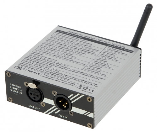 Oxo TW512 Wireless DMX nadajnik - odbiornik systemu bezprzewodowego DMX