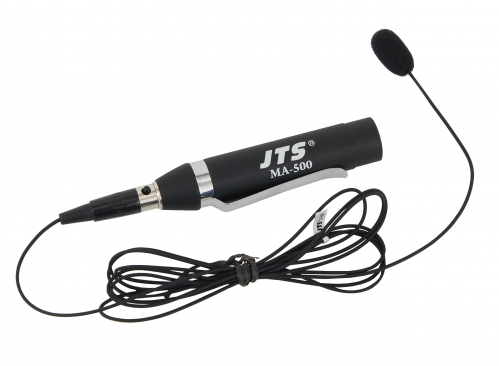 JTS CX500/MA500 miniaturowy mikrofon pojemnociowy, instrumentalny, w zestawie adapter phantom mini XLR na XLR / do skrzypiec, gitary, trbki, fortepianu itp