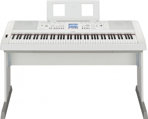 Yamaha DGX 650 WH keyboard z waon klawiatur (88 klawiszy), biay