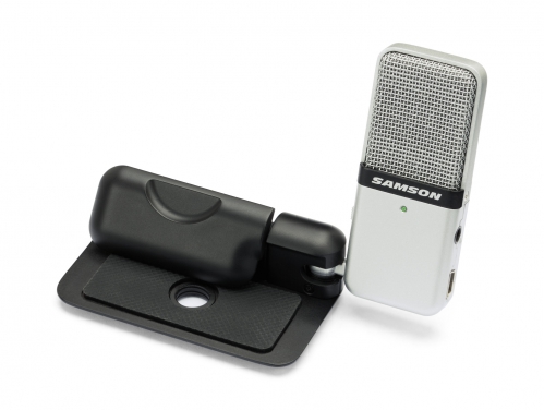 Samson Go Mic USB przenony, uniwersalny mikrofon USB, zmienna charakterystyka (Kardioida, Dooklny), gniazdo suchawkowe, pokrowiec, oprogramowanie