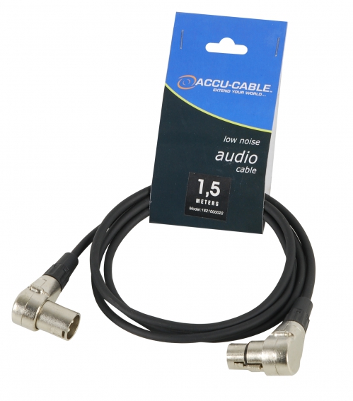 Accu Cable przewd DMX 3 110 Ohm 1,5m wtyki ktowe