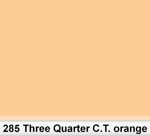 Lee 285 Tree Quarter C.T.Orange 3/4 filtr barwny folia - arkusz 50 x 60 cm