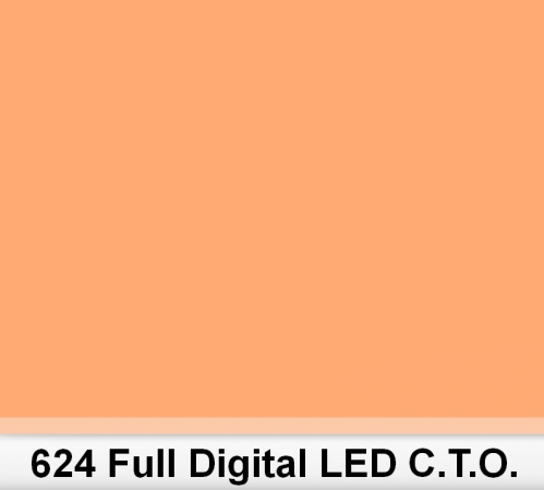 Lee 624 Full Digital LED CTO filtr barwny folia - arkusz 50 x 60 cm