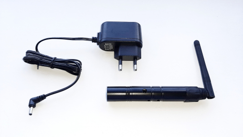 Flash 2,4G DMX Wireless Transceiver nadajnik sygnau bezprzewodowego DMX z zasilaczem