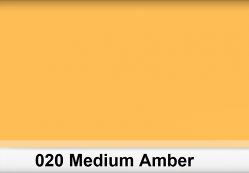 Lee 020 Medium Amber filtr barwny folia - arkusz 50 x 60 cm