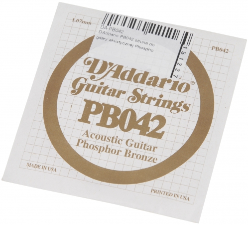 D′Addario PB042 struna do gitary akustycznej Phosphor Bronze
