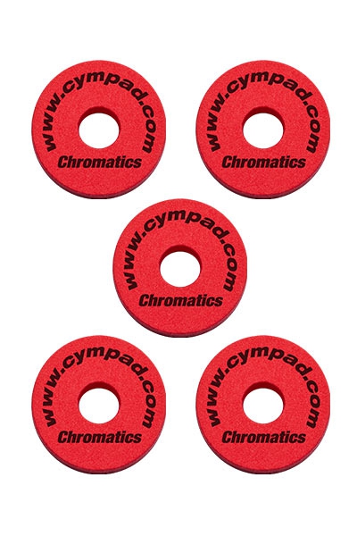 Cympad Chromatic 40/15mm Set Red podkadki do talerzy perkusyjnych (5 szt.), czerwone