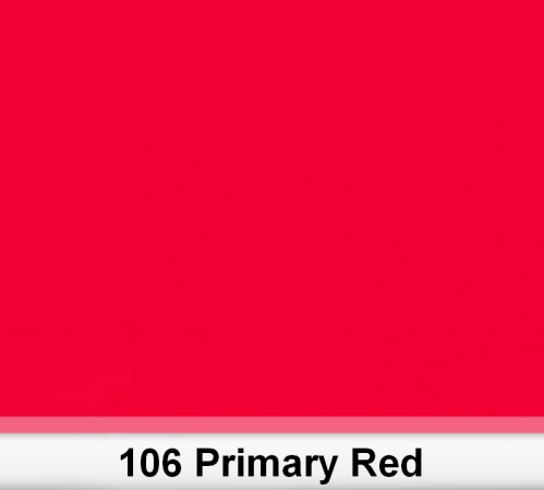 Lee 106 Primary Red filtr barwny folia - arkusz 50 x 60 cm