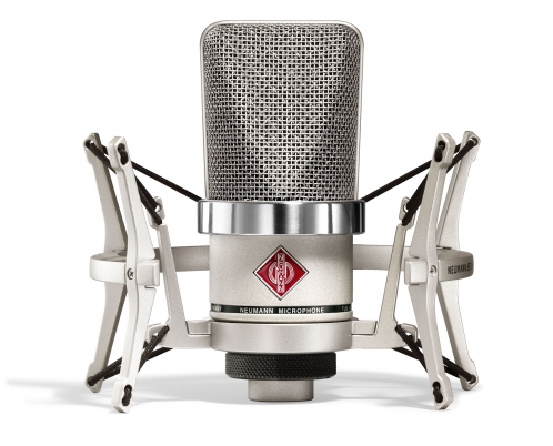 Neumann TLM 102 Studio Set mikrofon wielkomembranowy + uchwyt elastyczny EA4, kolor niklowy