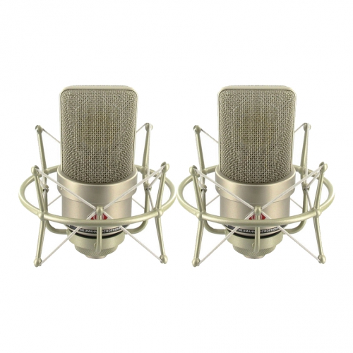 Neumann TLM 103 Stereo Set mikrofony studyjne z uchwytami elastycznymi EA1 + walizka aluminiowa, kolor niklowy