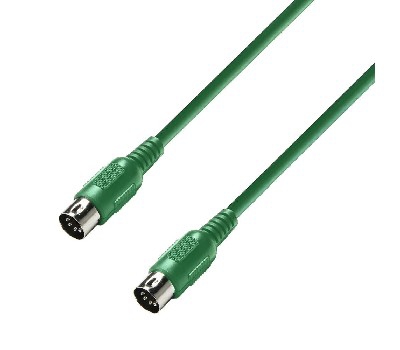 Adam Hall K3 MIDI 0075 GRN kabel MIDI 0,75m (zielony)