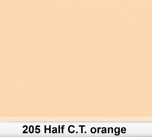 Lee 205 Half  C.T.Orange filtr barwny folia - arkusz 50 x 60 cm