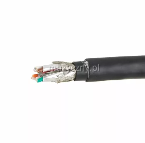 Belden B1303EPU skrętka mobilna Cat6A, ekran pleciony, śr. 8.7mm, kolor czarny, powłoka PVC/PUR Belden B1303EPU skrętka mobilna Cat6A, ekran pleciony, śr. 8.7mm, kolor czarny, powłoka PVC/PUR