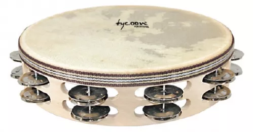 Tycoon TBWH-D-BS Tamburyn z membraną (stalowe dzwonki) instrument perkusyjny Tycoon TBWH-D-BS Tamburyn z membraną (stalowe dzwonki) instrument perkusyjny