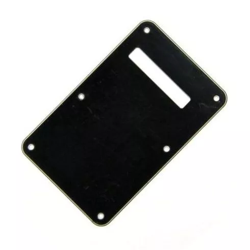Fender płytka maskująca (back plate) typu Stratocaster czarna z wycięciem 3-warstwowa - WYPRZEDAŻ Fender płytka maskująca (back plate) typu Stratocaster czarna z wycięciem 3-warstwowa - WYPRZEDAŻ