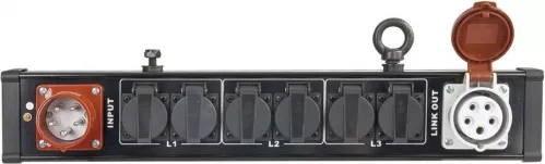 Showtec BreakoutBar 4 - dystrybutor 16A 5p (IN/OUT) => 6 x 230V Showtec BreakoutBar 4 - dystrybutor 16A 5p (IN/OUT) => 6 x 230V