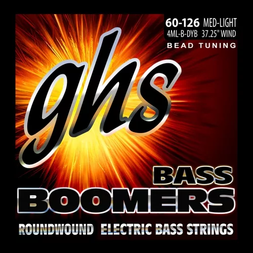 GHS Bass Boomers struny do gitary basowej 4-str. Medium Light, .060-.126, BEAD Tuning GHS Bass Boomers struny do gitary basowej 4-str. Medium Light, .060-.126, BEAD Tuning